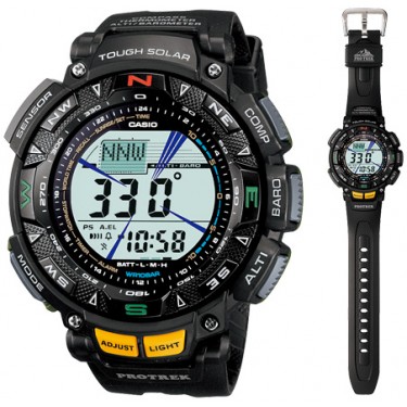 Мужские спортивные электронные наручные часы Casio Sport, Pro Trek PRG-240-1E