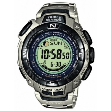 Мужские спортивные электронные наручные часы Casio Sport, Pro Trek PRW-1500T-7V