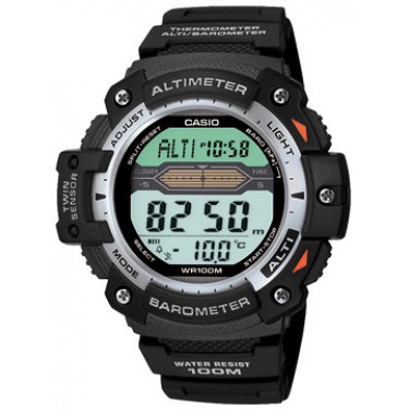 Мужские спортивные электронные наручные часы Casio Sport, Pro Trek SGW-300H-1A