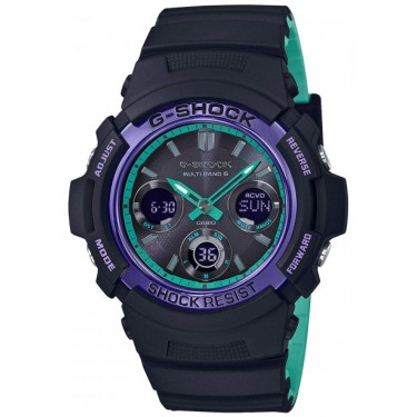 Мужские спортивные наручные часы Casio AWG-M100SBL-1A