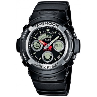 Мужские спортивные наручные часы Casio G-Shock AW-590-1A