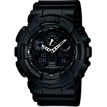 Мужские спортивные наручные часы Casio G-Shock GA-100-1A1
