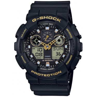 Мужские спортивные наручные часы Casio GA-100GBX-1A9