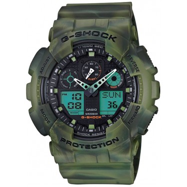 Мужские спортивные наручные часы Casio GA-100MM-3A