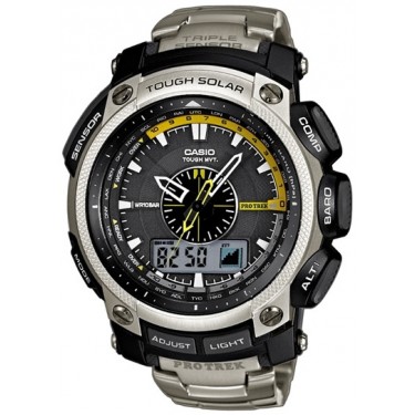 Мужские спортивные наручные часы Casio Sport, Pro Trek PRW-5000T-7E