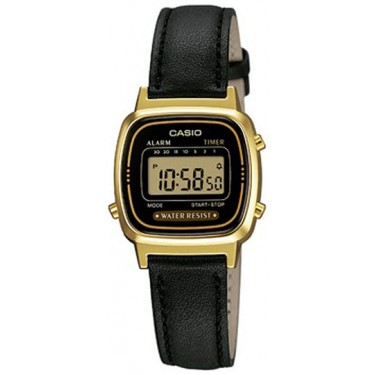 Женские электронные наручные часы Casio Collection LA-670WEGL-1E