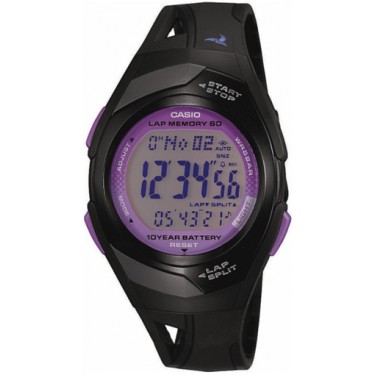 Женские спортивные электронные наручные часы Casio Sport STR-300-1C