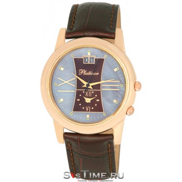 Мужские золотые наручные часы Platinor 40150.732