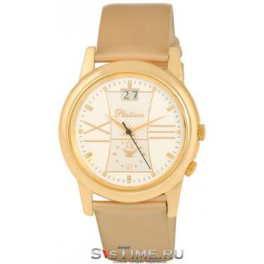 Мужские золотые наручные часы Platinor 40160.132