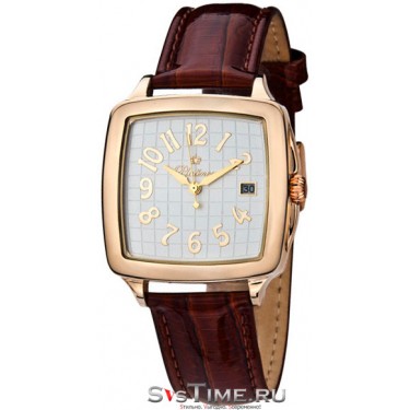 Мужские золотые наручные часы Platinor 40450.133