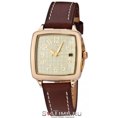 Мужские золотые наручные часы Platinor 40450.433