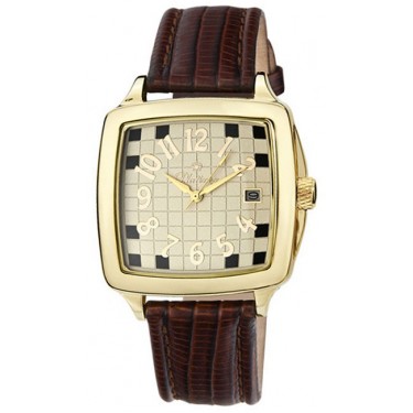 Мужские золотые наручные часы Platinor 40460.427
