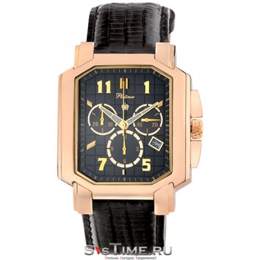 Мужские золотые наручные часы Platinor 40650.512