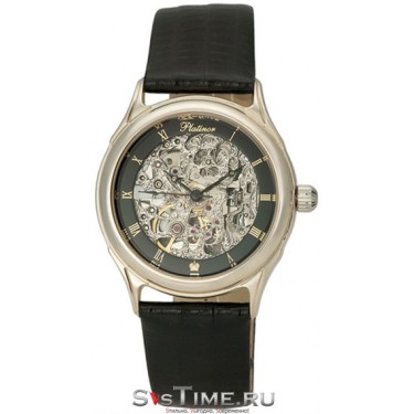 Мужские золотые наручные часы Platinor 41940Д.556