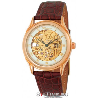 Мужские золотые наручные часы Platinor 41950.156