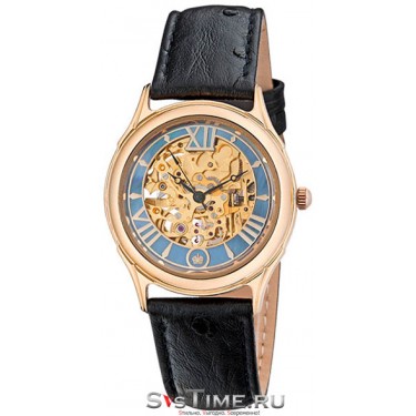 Мужские золотые наручные часы Platinor 41950.357