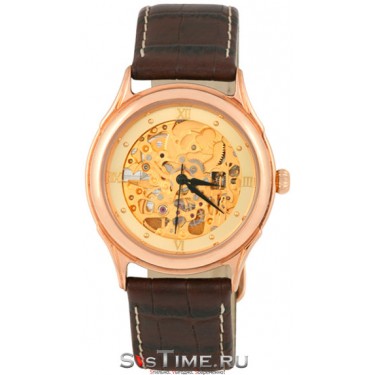 Мужские золотые наручные часы Platinor 41950.458