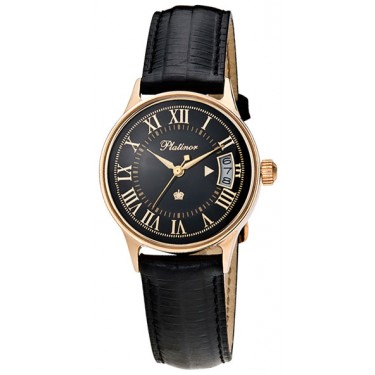 Мужские золотые наручные часы Platinor 42250.515