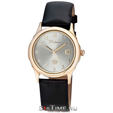 Мужские золотые наручные часы Platinor 46250.205