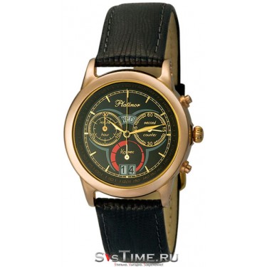 Мужские золотые наручные часы Platinor 47150.503