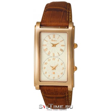 Мужские золотые наручные часы Platinor 48550-1.144