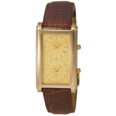 Мужские золотые наручные часы Platinor 48550-1.444