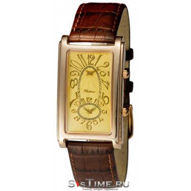 Мужские золотые наручные часы Platinor 48550-1.458