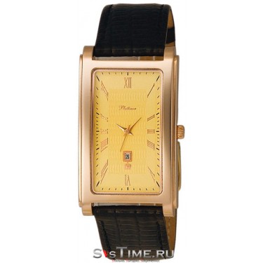 Мужские золотые наручные часы Platinor 48550.421