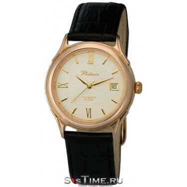 Мужские золотые наручные часы Platinor 50350.120