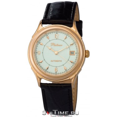 Мужские золотые наручные часы Platinor 50450.106