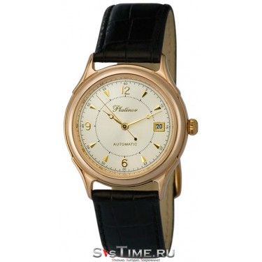 Мужские золотые наручные часы Platinor 50450.206