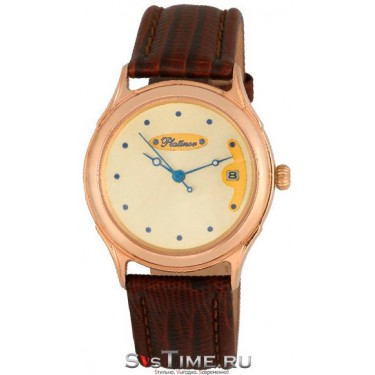 Мужские золотые наручные часы Platinor 50450.426