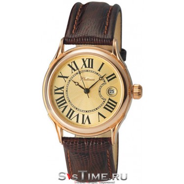 Мужские золотые наручные часы Platinor 50450.433