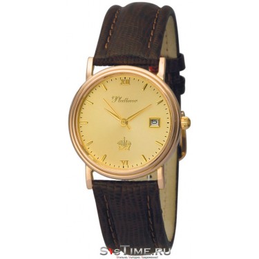 Мужские золотые наручные часы Platinor 50650.416