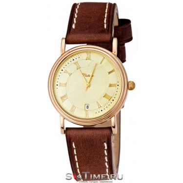 Мужские золотые наручные часы Platinor 50650.418