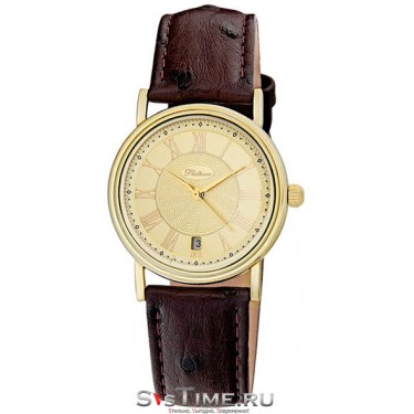 Мужские золотые наручные часы Platinor 50660.421