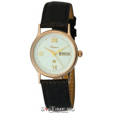 Мужские золотые наручные часы Platinor 50750.116