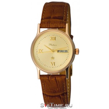 Мужские золотые наручные часы Platinor 50750.416