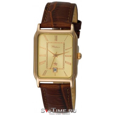 Мужские золотые наручные часы Platinor 50850.420