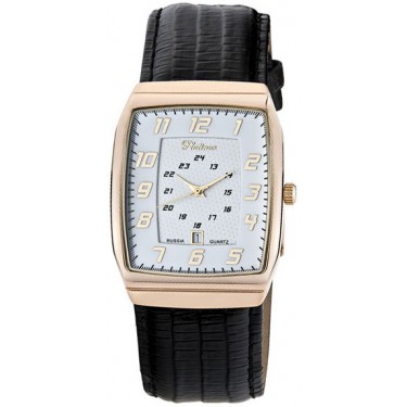 Мужские золотые наручные часы Platinor 51330.107