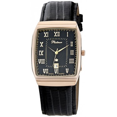 Мужские золотые наручные часы Platinor 51330.521