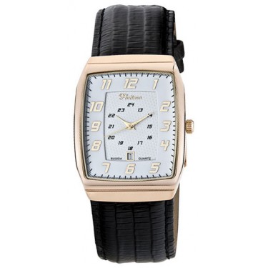 Мужские золотые наручные часы Platinor 51350.107