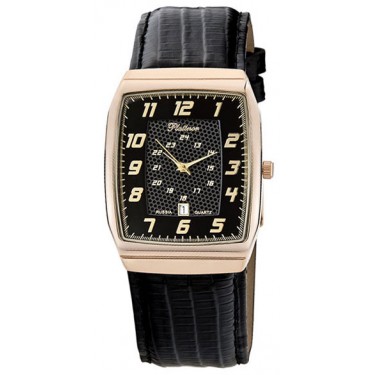 Мужские золотые наручные часы Platinor 51350.507