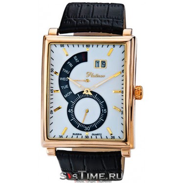 Мужские золотые наручные часы Platinor 51750.127