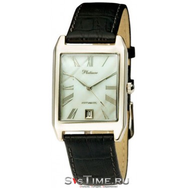 Мужские золотые наручные часы Platinor 51940.315