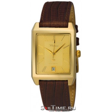 Мужские золотые наручные часы Platinor 51960.421
