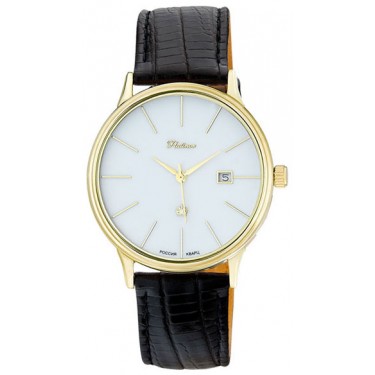 Мужские золотые наручные часы Platinor 52360.103
