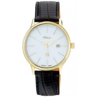 Мужские золотые наручные часы Platinor 523630.103