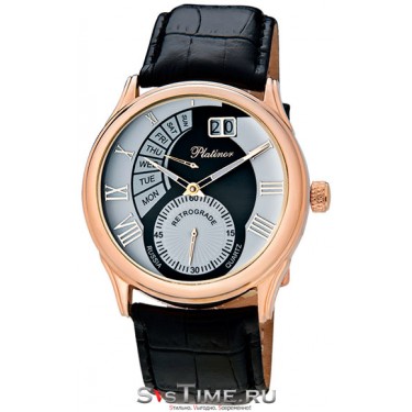 Мужские золотые наручные часы Platinor 52750.117