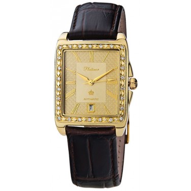 Мужские золотые наручные часы Platinor 52961AM.421